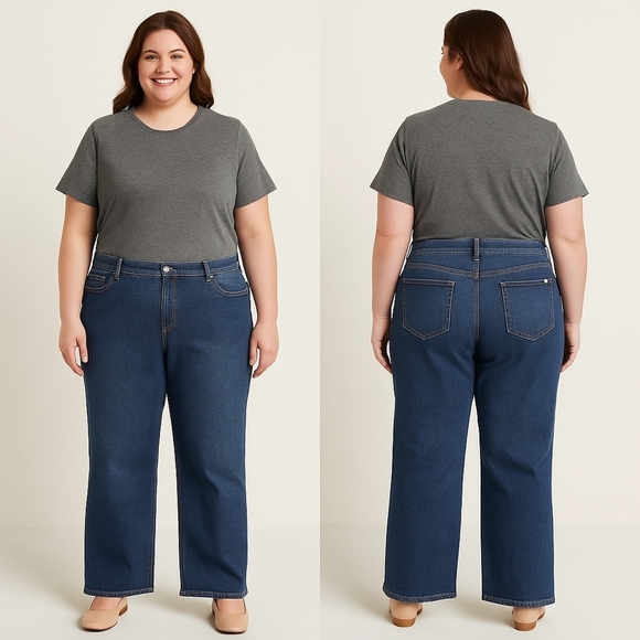 Signature by Levi Strauss Orginal Wide-Leg Jeans Size 26 - Picture 1 of 9